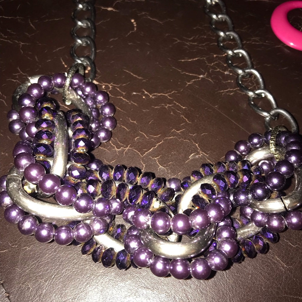 Chunky rope necklace and earrings